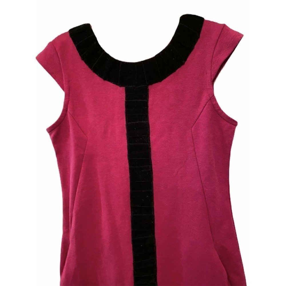 KC Parker Girl’s Size 7 Fushia Pink & Black Dress‎